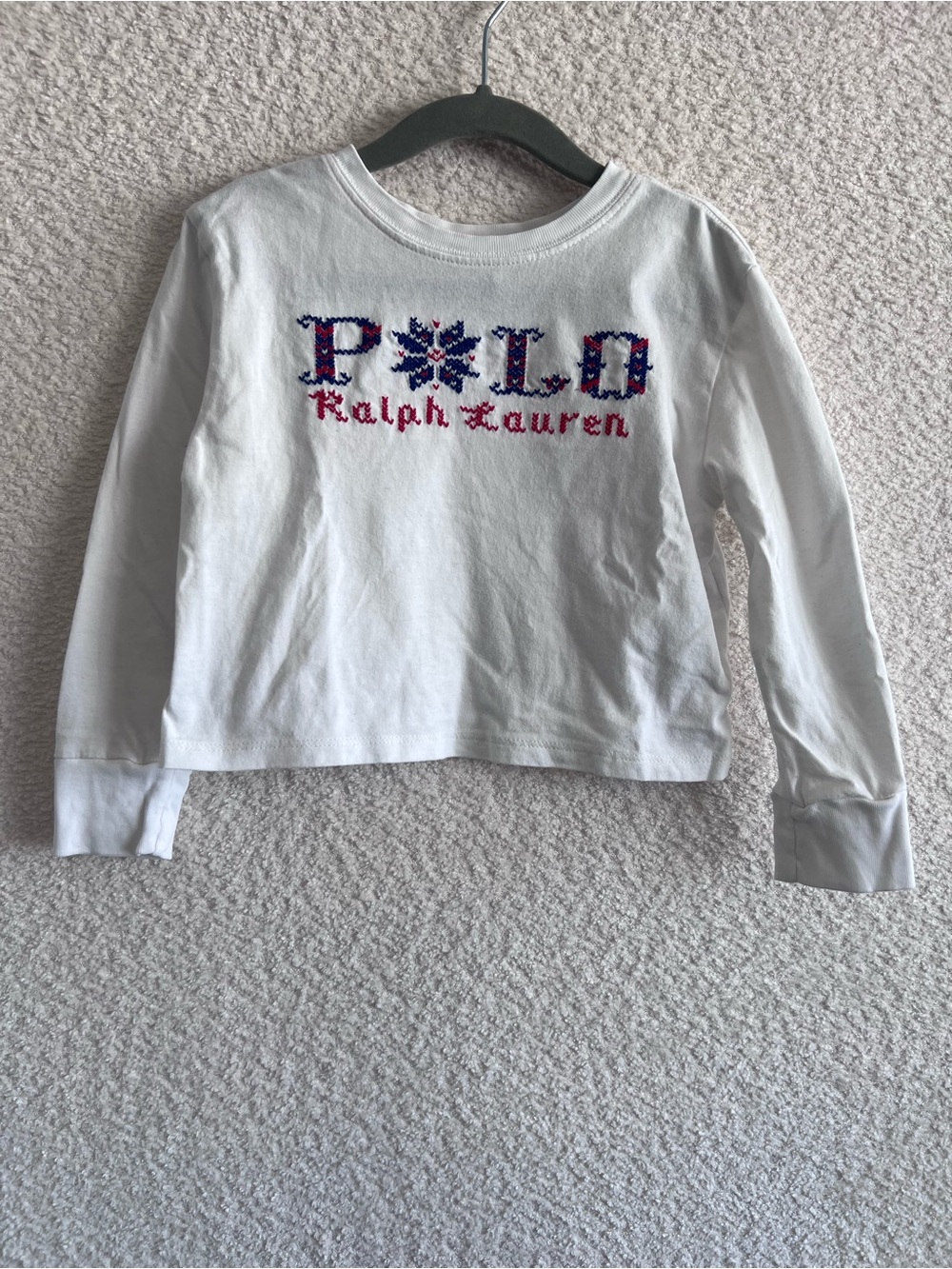 Polo Ralph Lauren Toddler‎ Holiday Festive Winter Long Sleeve Shirt Size 4T